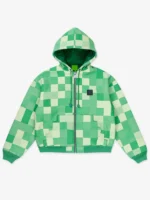 Very Cool x Minecraft The Creeper Hooded Jacket Green