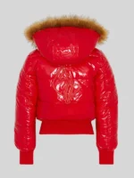 women's baby phat puffer jacket Red