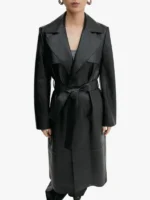100 percent leather trench coat