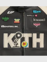 2025 Disney x Kith for Pixar Dejan Leather Jacket Black Cream