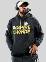 2025 Inspire Change Mike Tomlin Steelers black Hoodie