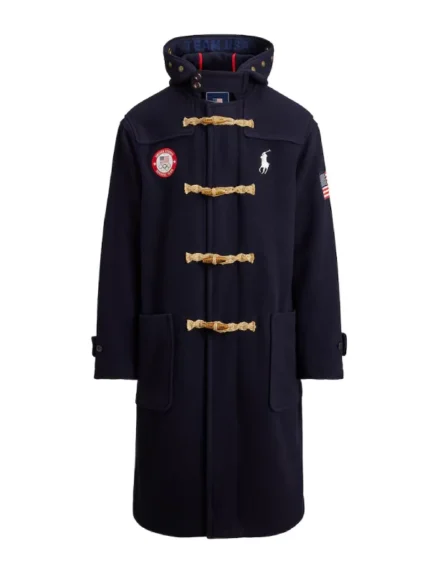 2026 Winter Olympics Polo Ralph Lauren Team USA Flagbearer Toggle Coat Navy
