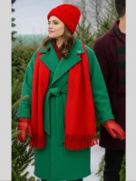 A Christmas Angel Match Meghan Ory Green Wool Coat