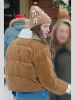 A Merry Little Ex-Mas Emily Hall Corduroy Brown Jacket