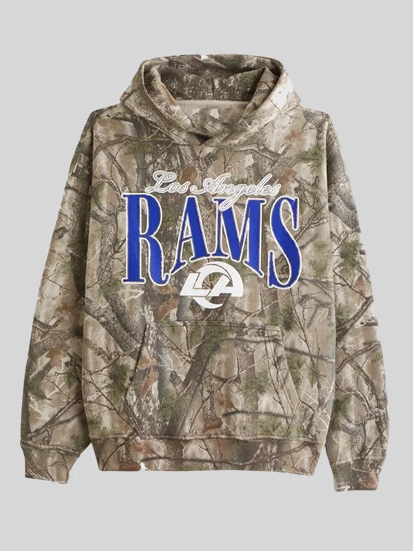 Abercrombie Los Angeles Rams Camo Graphic Popover Hoodie Abercrombie Los Angeles Rams Camo Graphic Popover Hoodie
