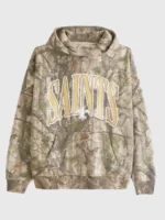 Abercrombie New Orleans Saints Camo Graphic Popover Hoodie