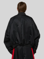 Adidas Chavarria Satin Bomber Jacket Black