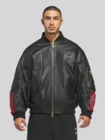 Adidas x Willy Chavarria Bomber Leather Jacket