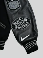 All The Right x New York Jets Gotham City Football Varsity Jacket