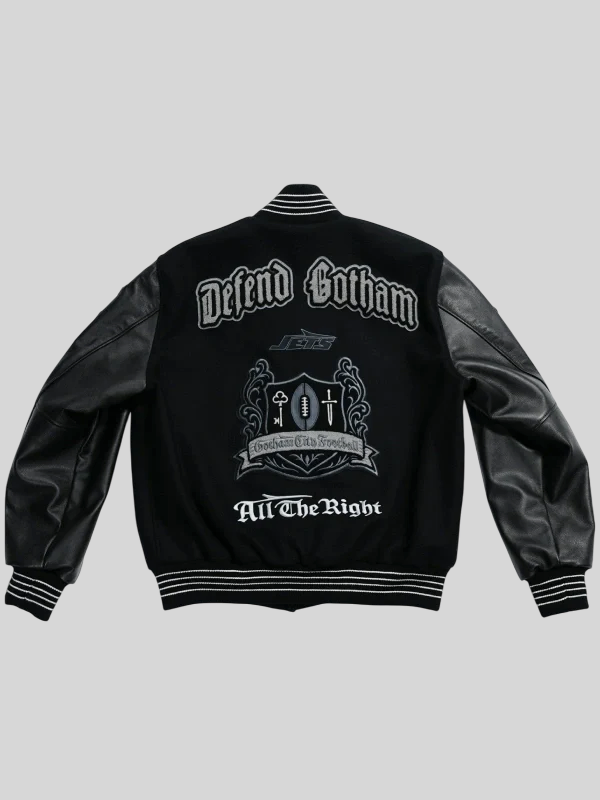 All The Right x New York Jets Rivalry Jacket Black