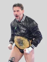 CM Punk Larrys Dad Black Varsity Jacket