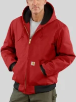 Carhartt Red Hooded Jacket