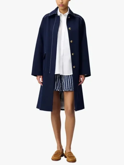 Claudie Pierlot belted midi trench coat for womens