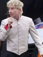 Crime 101 2026 Barry Keoghan White Jacket