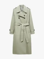 Double-breasted trench coat