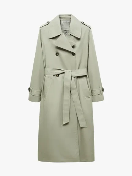 Double-breasted trench coat
