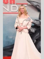 Elle Fanning Predator Badlands Leather Jacket