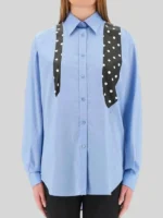Emily In Paris S05 Lily Collins Blue Shirt