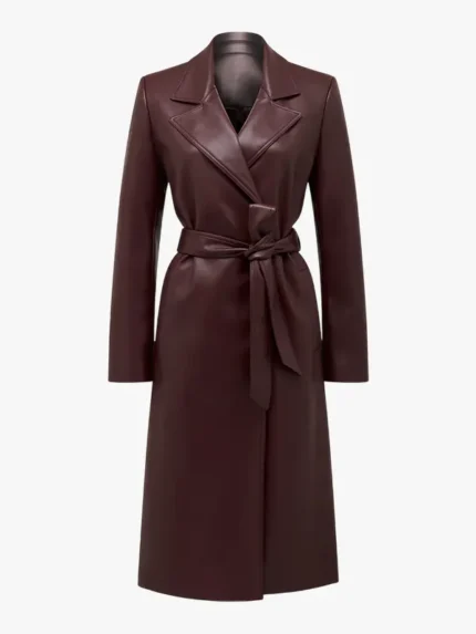 Gabbi Vegan Leather Trench Coat