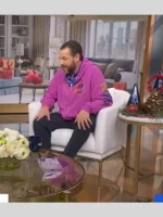 Good Morning America Adam Sandler Pink Hoodie