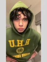 Green Hoodie Landon Barker