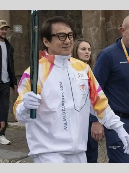 Jackie Chan 2026 Winter Olympics Flame Jacket