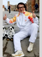 Jackie Chan 2026 Winter Olympics White Jacket