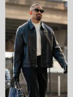 Jalen Hurts Coach Leather Jacket Black
