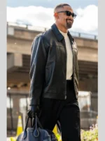 Jalen Hurts Leather Jacket Black