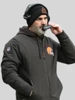 Kevin Stefanski Browns Bomber Zipper Jacket