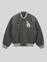 LA Dodgers MLB Grey Stadium Jacket