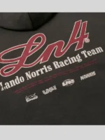 Lando Norris Charcoal Racing Team Black Hoodie LN4