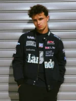 Lando Norris LN4 Racing Navy Bomber Jacket