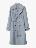 Long Silk Trench Coat