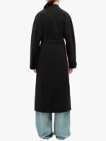 MSGM two tone trench Black Coat Womens