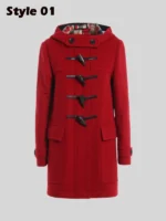 Man Vs Baby S01 Red Duffle Coat