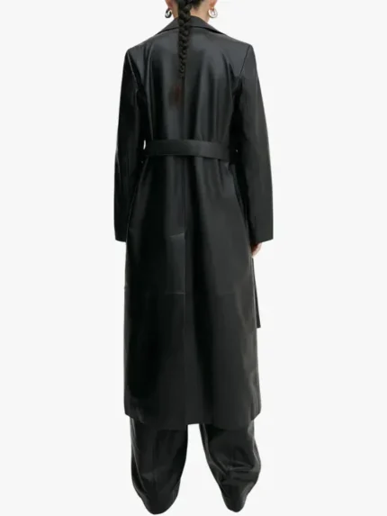 Mango 100% leather trench coat for Women