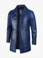 Men's Waxed Leather Car Coat