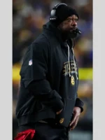 Mike Tomlin Pittsburgh Steelers Black Bomber Jacket