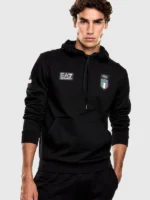 Milano Cortina Olympics 2026 Team Italy EA7 Hoodie Black