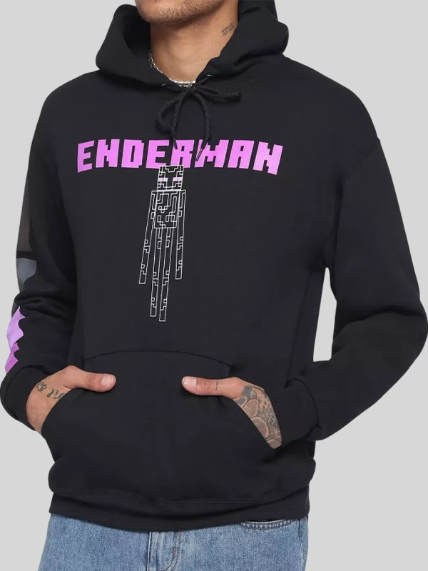 Minecraft Black Enderman Hoodie Minecraft Black Enderman Hoodie
