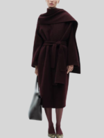Minka Kelly Trench Long Coat
