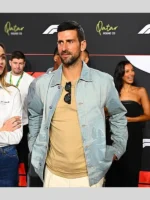Novak Djokovic F1Qatar Grand Prix 2025 Blue Jacket