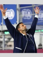 Novak Djokovic Formula 1 Qatar Grand Prix 2025 Lacoste Tennis Club Jacket