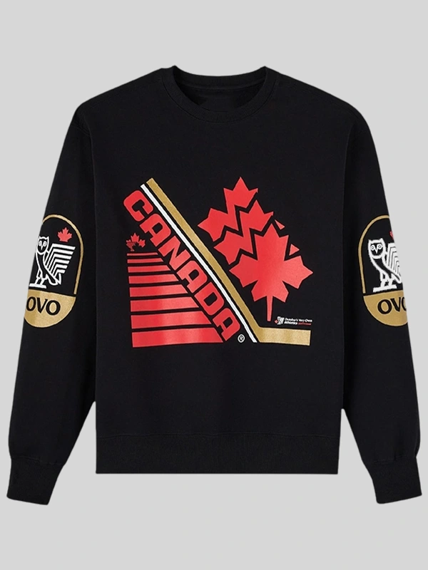 OVO x Hockey Canada Black Sweatshirt OVO x Hockey Canada Black Sweatshirt