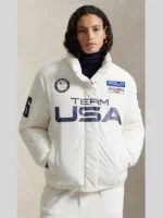 Olympics 2026 Polo Ralph Lauren Team USA Graphic Down Puffer Jacket