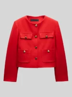 Owning Manhattan S02 Chloe Tucker Caine Jacket Red
