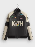 Disney x Kith for Pixar Dejan Black Cream Leather Jacket 2025