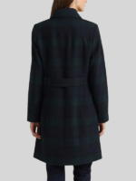 Ruth Calder Wool Tartan Coat