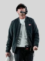 San Francisco 49ers Kyle Shanahan Black Bomber Jacket
